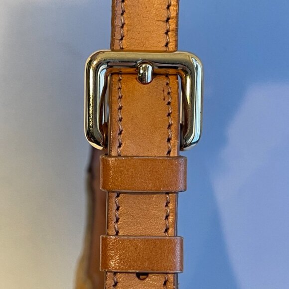 Celine Vintage Ava Macadam Suede Pochette Shoulder Bag, Mustard/Brown - Preowned - Picture 9 of 16